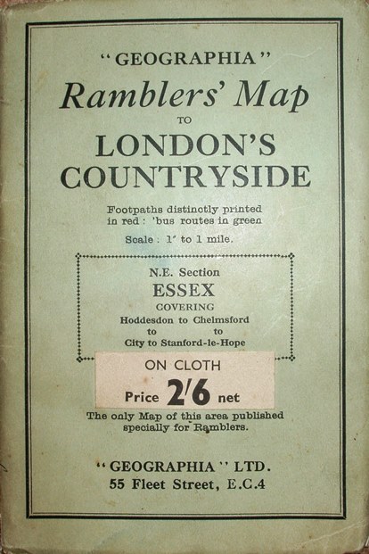 Geographia's Ramblers' NE London 1939 cover
